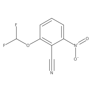 2-Difluoromethoxy-6-nitrobenzonitrile结构式