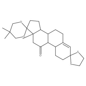 Estr-4-ene-3,11,17-trione, cyclic 17-(2,2-dimethyl-1,3-propanediyl acetal) cyclic 3-(1,2-ethanediyl dithioacetal)结构式