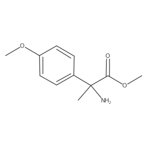 Methyl 2-amino-2-(4-methoxyphenyl)propanoate结构式