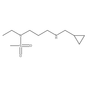 N-{3-[(cyclopropylmethyl)amino]propyl}-N-ethylmethanesulfonamide结构式