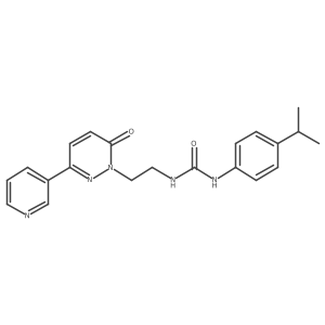 1-(4-isopropylphenyl)-3-(2-(6-oxo-3-(pyridin-3-yl)pyridazin-1(6H)-yl)ethyl)urea Structure
