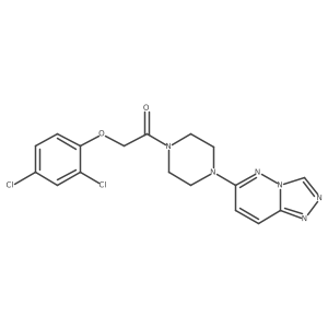 1-(4-([1,2,4]Triazolo[4,3-b]pyridazin-6-yl)piperazin-1-yl)-2-(2,4-dichlorophenoxy)ethanone结构式