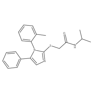 N-isopropyl-2-((5-phenyl-1-(o-tolyl)-1H-imidazol-2-yl)thio)acetamide Structure