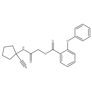 [(1-Cyanocyclopentyl)carbamoyl]methyl 2-phenoxybenzoate结构式