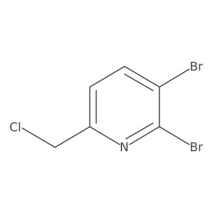 2,3-Dibromo-6-(chloromethyl)pyridine Structure