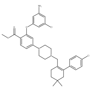 Methyl 2-(3-amino-5-chlorophenoxy)-4-[4-[[2-(4-chlorophenyl)-4,4-dimethylcyclohexen-1-yl]methyl]piperazin-1-yl]benzoate结构式