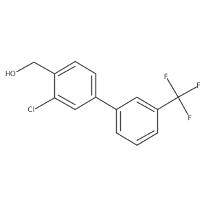 3-Chloro-3'-(trifluoromethyl)biphenyl-4-methanol Structure