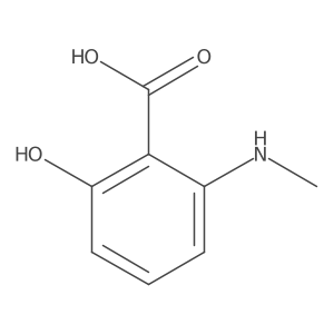 2-Hydroxy-6-(methylamino)benzoic acid结构式