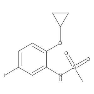 N-(2-Cyclopropoxy-5-iodophenyl)methanesulfonamide Structure