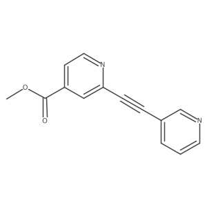 Methyl 2-[2-(3-pyridinyl)ethynyl]-4-pyridinecarboxylate Structure