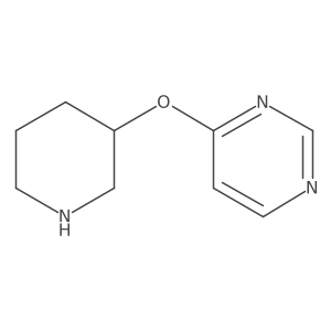4-(Piperidin-3-yloxy)pyrimidine结构式