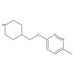 3-Methyl-6-(piperidin-4-ylmethoxy)pyridazine结构式