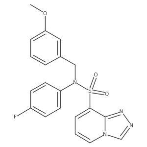 N-(4-fluorophenyl)-N-[(3-methoxyphenyl)methyl]-[1,2,4]triazolo[4,3-a]pyridine-8-sulfonamide Structure