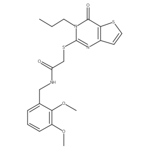 N-[(2,3-dimethoxyphenyl)methyl]-2-({4-oxo-3-propyl-3H,4H-thieno[3,2-d]pyrimidin-2-yl}sulfanyl)acetamide Structure