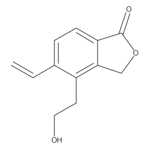 5-ethenyl-4-(2-hydroxyethyl)-2-benzofuran-1(3H)-one Structure