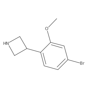 3-(4-Bromo-2-methoxyphenyl)azetidine Structure