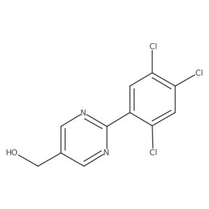 2-(2,4,5-Trichlorophenyl)pyrimidine-5-methanol Structure
