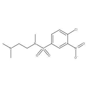 N-(2-dimethylaminoethyl)-N-methyl-4-chloro-3-nitrobenzenesulfonamide结构式