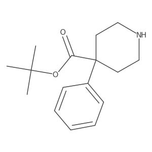 Tert-butyl 4-phenylpiperidine-4-carboxylate结构式