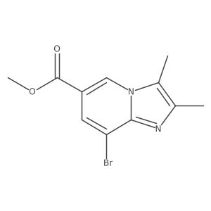 Methyl 8-bromo-2,3-dimethylimidazo[1,2-a]pyridine-6-carboxylate Structure