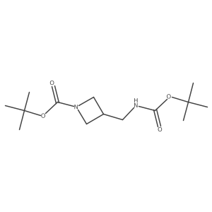 Tert-butyl 3-(((tert-butoxycarbonyl)amino)methyl)azetidine-1-carboxylate Structure