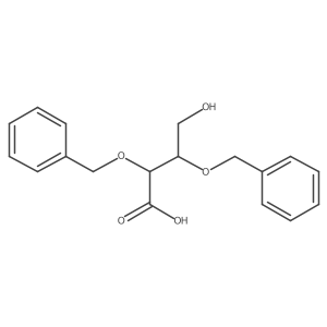 (2R,3R)-4-Hydroxy-2,3-bis(phenylmethoxy)-butanoic Acid Structure
