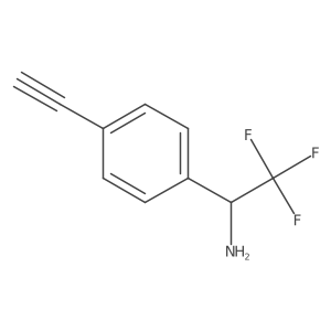 1-(4-Ethynylphenyl)-2,2,2-trifluoroethan-1-amine Structure