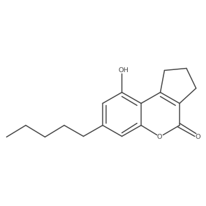 2,3-Dihydro-9-hydroxy-7-pentylcyclopenta[c][1]benzopyran-4(1H)-one结构式