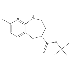 4H-Pyrido[2,3-e]-1,4-diazepine-4-carboxylic acid, 1,2,3,5-tetrahydro-8-methyl-, 1,1-dimethylethyl ester Structure