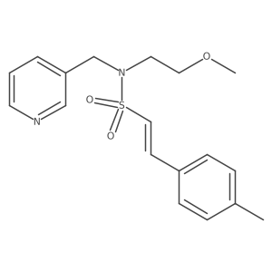 (E)-N-(2-methoxyethyl)-2-(4-methylphenyl)-N-(pyridin-3-ylmethyl)ethenesulfonamide Structure