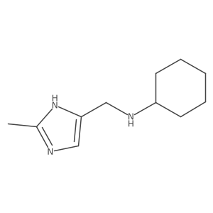 1H-Imidazole-5-methanamine, N-cyclohexyl-2-methyl-结构式