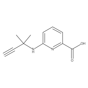 6-((2-Methylbut-3-yn-2-yl)amino)picolinic acid结构式