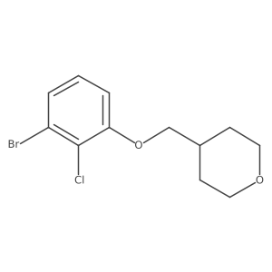 4-(3-Bromo-2-chloro-phenoxymethyl)tetrahydropyran Structure