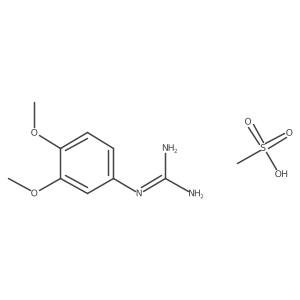 N-(3,4-dimethoxyphenyl)guanidine metanesulfonate Structure