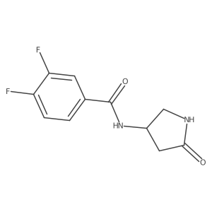 3,4-difluoro-N-(5-oxopyrrolidin-3-yl)benzamide Structure