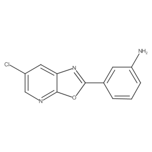 3-(6-Chlorooxazolo[5,4-b]pyridin-2-yl)aniline结构式