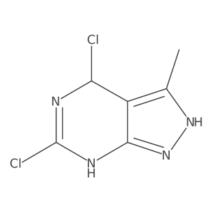 4,6-Dichloro-3-methyl-4,5-dihydro-1H-pyrazolo[3,4-d]pyrimidine Structure