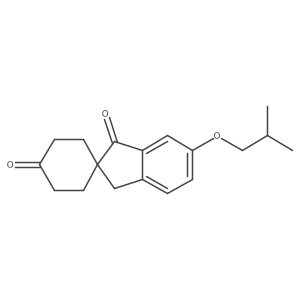 6'-Isobutoxyspiro[cyclohexane-1,2'-indene]-1',4(3'H)-dione结构式