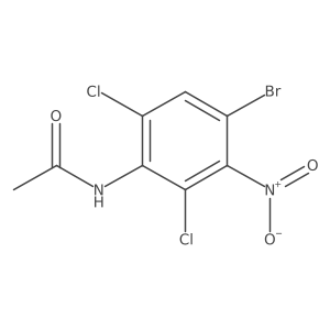 N-(4-Bromo-2,6-dichloro-3-nitrophenyl)acetamide结构式