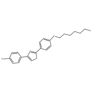 4-(4-Bromophenyl)-2-(4-(heptyloxy)phenyl)thiazole结构式