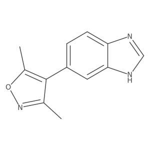4-(1H-Benzo[d]imidazol-6-yl)-3,5-dimethylisoxazole结构式