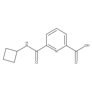 6-(Cyclobutylcarbamoyl)pyridine-2-carboxylic acid Structure