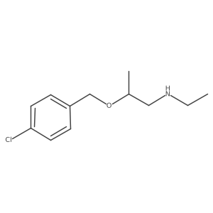 1-Propanamine, 2-[(4-chlorophenyl)methoxy]-N-ethyl- Structure