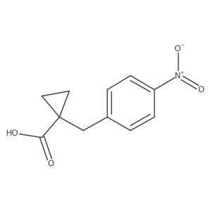 1-(4-Nitrobenzyl)cyclopropane-1-carboxylic acid结构式