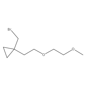 1-(Bromomethyl)-1-[2-(2-methoxyethoxy)ethyl]cyclopropane Structure