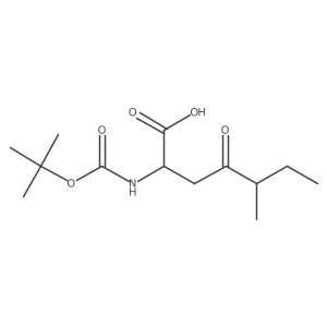 2-{[(Tert-butoxy)carbonyl]amino}-5-methyl-4-oxoheptanoic acid Structure