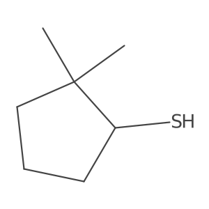 2,2-Dimethylcyclopentane-1-thiol结构式