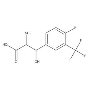 2-Amino-3-[4-fluoro-3-(trifluoromethyl)phenyl]-3-hydroxypropanoic acid Structure