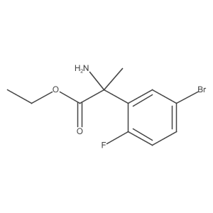 Ethyl 2-amino-2-(5-bromo-2-fluorophenyl)propanoate结构式