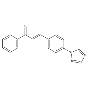1-Phenyl-3-[4-(1H-1,2,4-triazol-1-yl)phenyl]-2-propen-1-one Structure